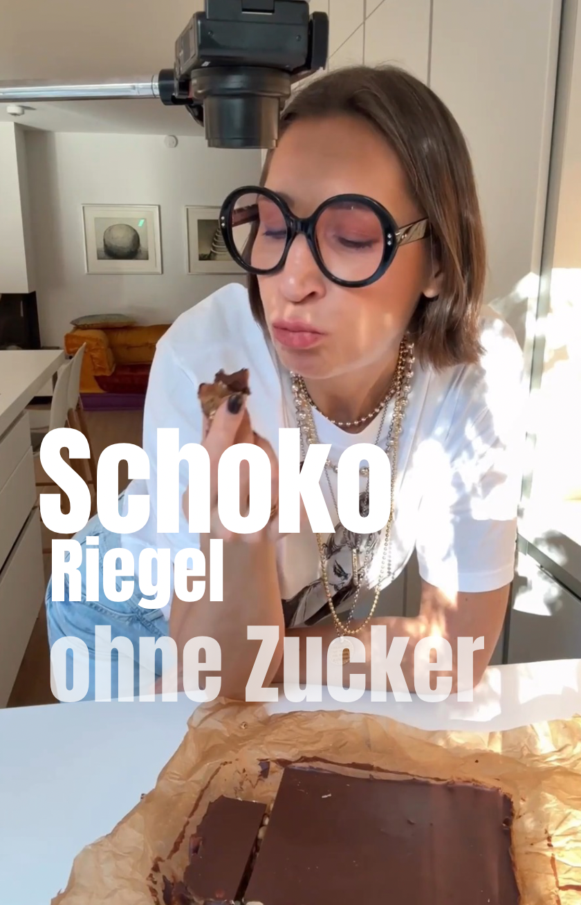 Gesunde Schoko-Riegel ohne Industriezucker mit Datteln, Haferflocken und Erdnussmus – Rezept von Swaantje Taube