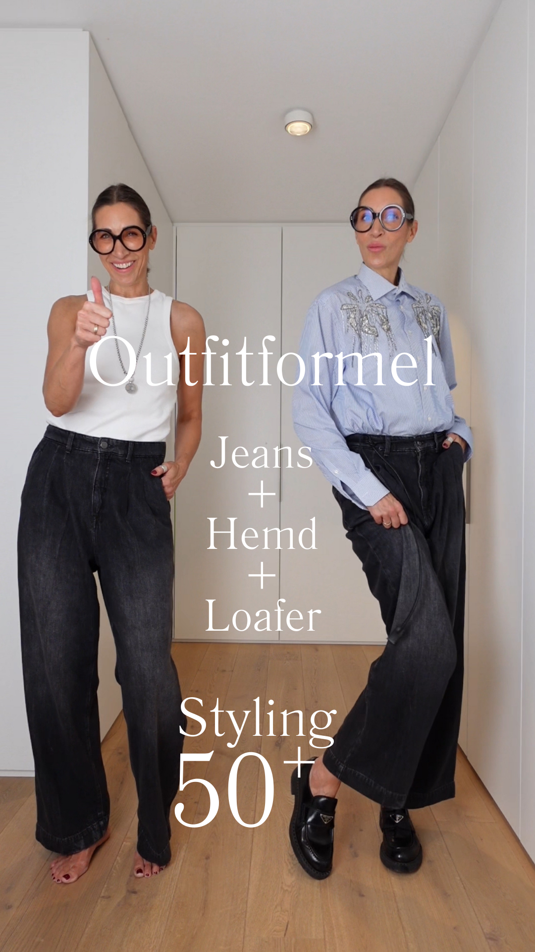Outfitformel Jeans Hemd Loafer – Styling für Frauen 50+