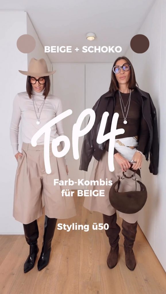 Swaantje Taube zeigt, wie du Beige kombinierst – von Ton-in-Ton bis Kontrast, elegant und modern für jeden Stil.
