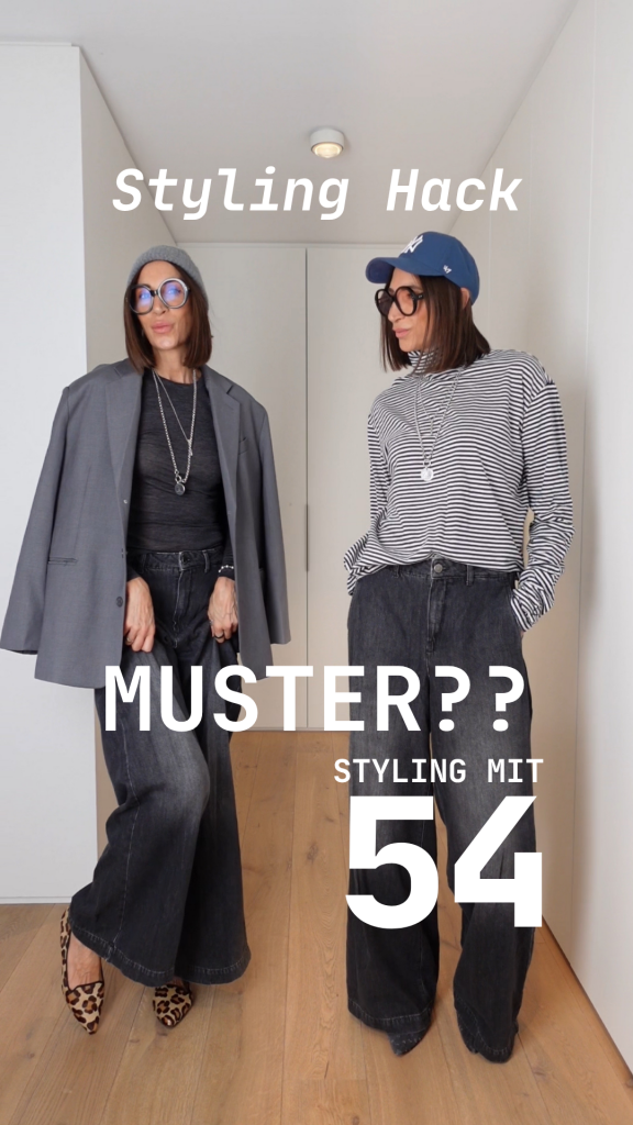 Cleanes Outfit im Scandi-Style mit dezentem Muster, Leo, Streifen und Argyle